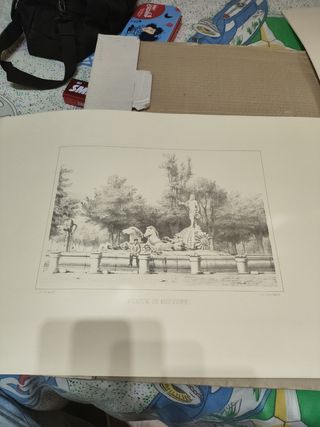 Grabado Puerta de Alcalá Madrid