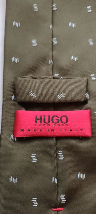 Corbata Hugo Boss Verde Seda 100%