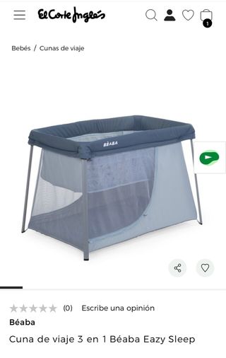 Cuna de viaje Béaba Eazy Sleep 3 en 1
