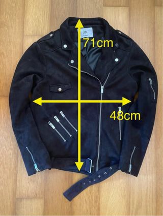 Casaco Biker Suede Sixth June Preto