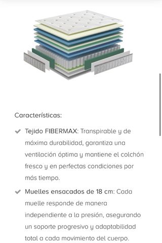 Colchón Hukla Chantal Muelle Ensacado + La Cama