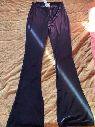 Calzedonia Velluto Blu Pantaloni Flare