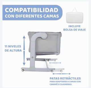 Cuna colecho Chicco + sábanas