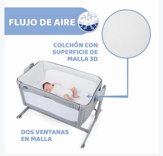 Cuna colecho Chicco + sábanas