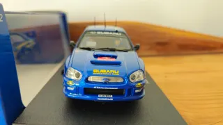 Scalextric Autoart slot. Subaru Impreza rally