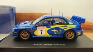 Scalextric Autoart slot. Subaru Impreza rally