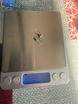 Pendientes Oro 10kt y Plata 925 Art Déco