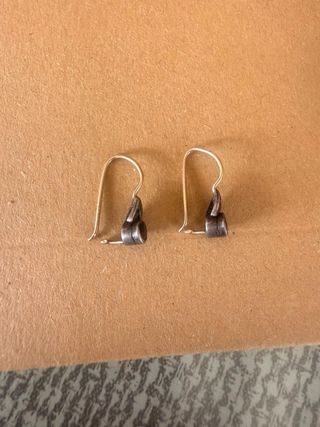 Pendientes Oro 10kt y Plata 925 Art Déco