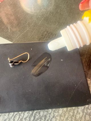 Pendientes Oro 10kt y Plata 925 Art Déco