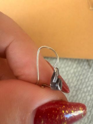 Pendientes Oro 10kt y Plata 925 Art Déco