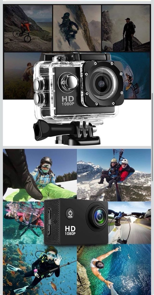 Cámara HD 1080P con Accesorios