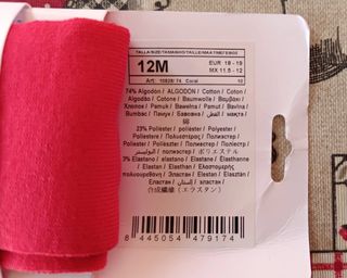 Leotardo Mayoral 12 meses bajo peeling