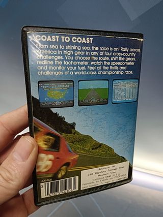 videojuego, JUEGO COMMODORE 64 128 , ROAD RACE , ESTUCHE, ACTIVISION