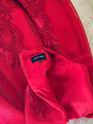 Vestido corto fiesta Junco y Arena rojo