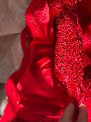 Vestido corto fiesta Junco y Arena rojo