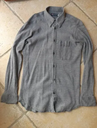 Camicia uomo Jefferson, bianco/nero, taglia S