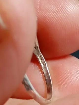 Anillo Plata Ley granate talla exacta 13,5 mm