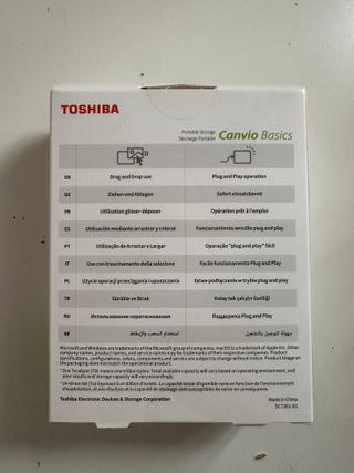 Disco Duro Externo Toshiba Canvio Basics 4TB