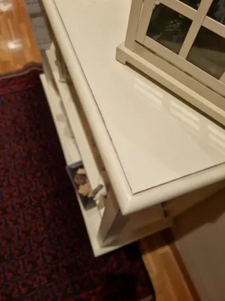 Estantería blanca de madera   blanc