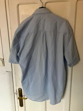 Camisa Robert Fieldman Manga Corta Azul