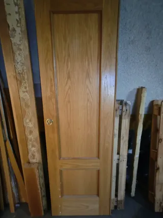 Puerta madera maciza corredera