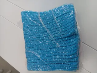 Gorros azules De tela cubre cabeza