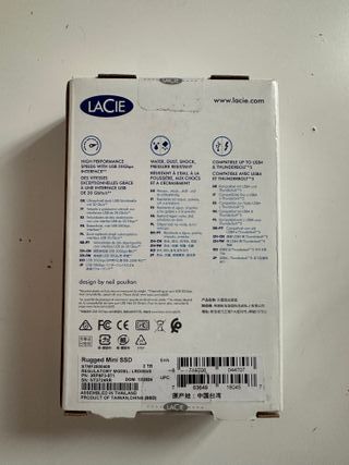 Disco duro LaCie Rugged Mini SSD 2TB USB-C