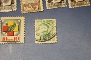 Lote de sellos República y guerra