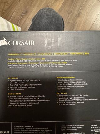 Corsair H100x Refrigeración Líquida CPU