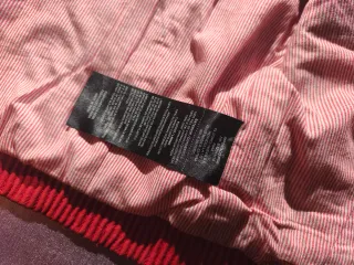 Chaqueta de cuero rojo 100% piel caprino