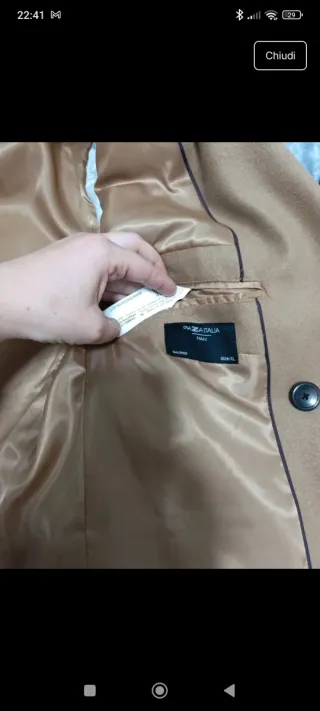 Cappotto Uomo Piazza Italia Marrone XL