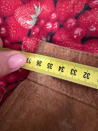 Gonna scamosciata vintage Vera Pelle taglia 46