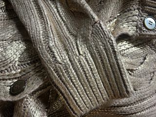 Cárdigan ZARA Punto Dorado Trenzado