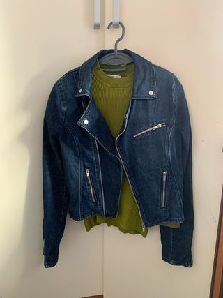 Chaqueta Biker Vaquera Azul