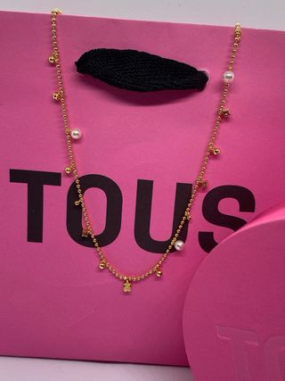 Collar Tous Oro con Perlas y Estrellas