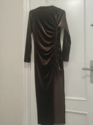 Vestido marrón fiesta largo sin estrenar