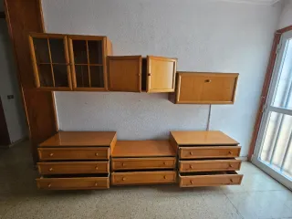 Mueble de salón modular madera