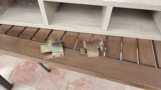 Tocador de pared con luces