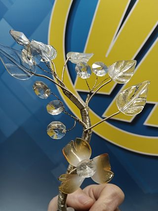 Figura decorativa, Árbol del cairo, 20 cm.