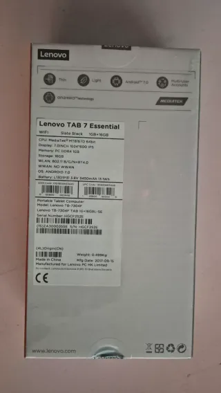 Lenovo Tab 7 Essential Azul