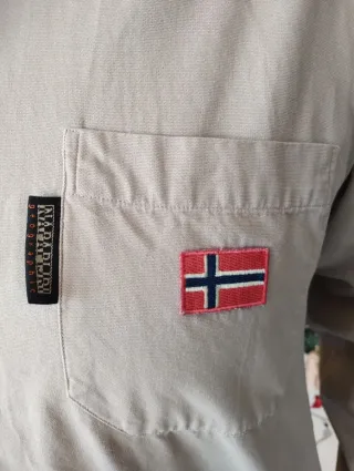 Camicia uomo Napapijri Beige Tg. L
