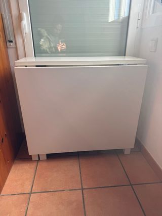 Mesa blanca plegable Ikea