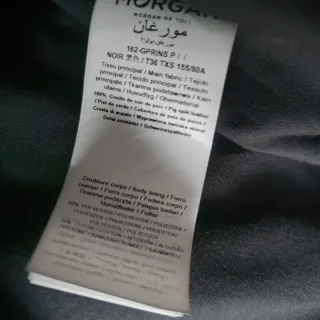 Cazadora Biker Morgan Negra Talla S