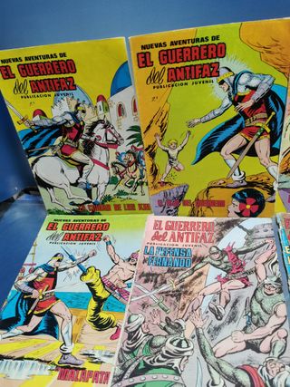 8 cómics EL GUERRERO DEL ANTIFAZ, nº 22-24-32-44-54-55-85-96 (1972/1980)