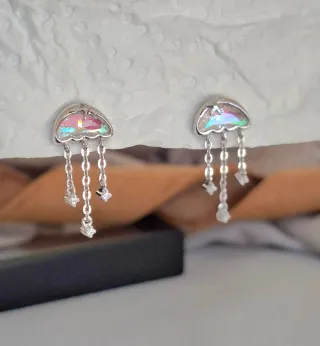 Pendientes Plata de Ley con Cristales