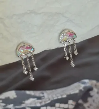 Pendientes Plata de Ley con Cristales