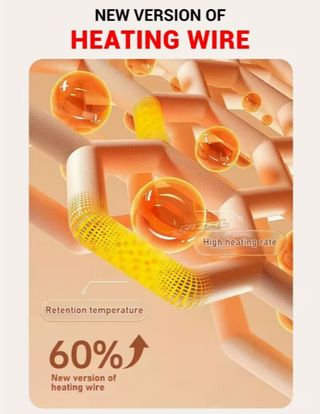 Felpa termica riscaldata a 29 zone da uomo 50°C
