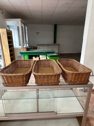 Canasta de mimbre para panadería