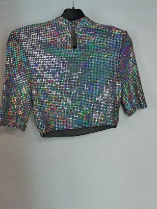 Top brillante lentejuelas