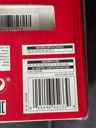 Nintendo Switch Azul/Rojo Consola + juego